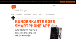 Desktop Screenshot of hutter-unger.de