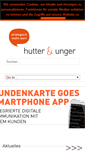 Mobile Screenshot of hutter-unger.de